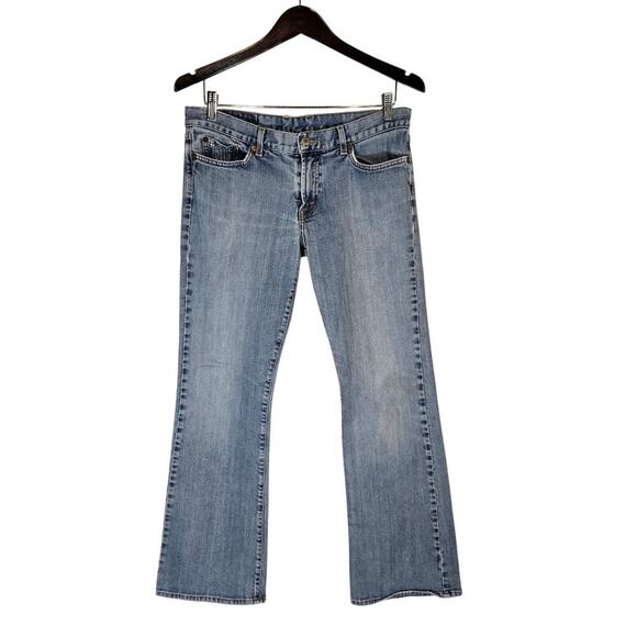 Lucky Brand Dungarees Jeans Denim Straight Leg 10 Made in USA Light Wash - Picture 1 of 6